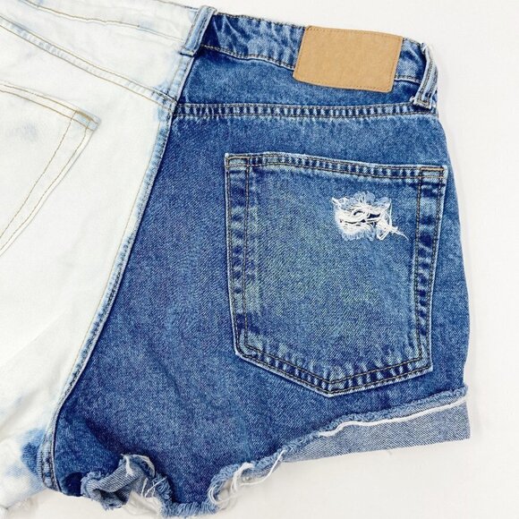 H & M | Bleached Distressed Cut-off Denim Shorts 8 - Picture 6 of 8